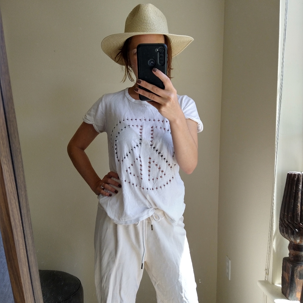 Lauren Moshi Peace Sign T Shirt